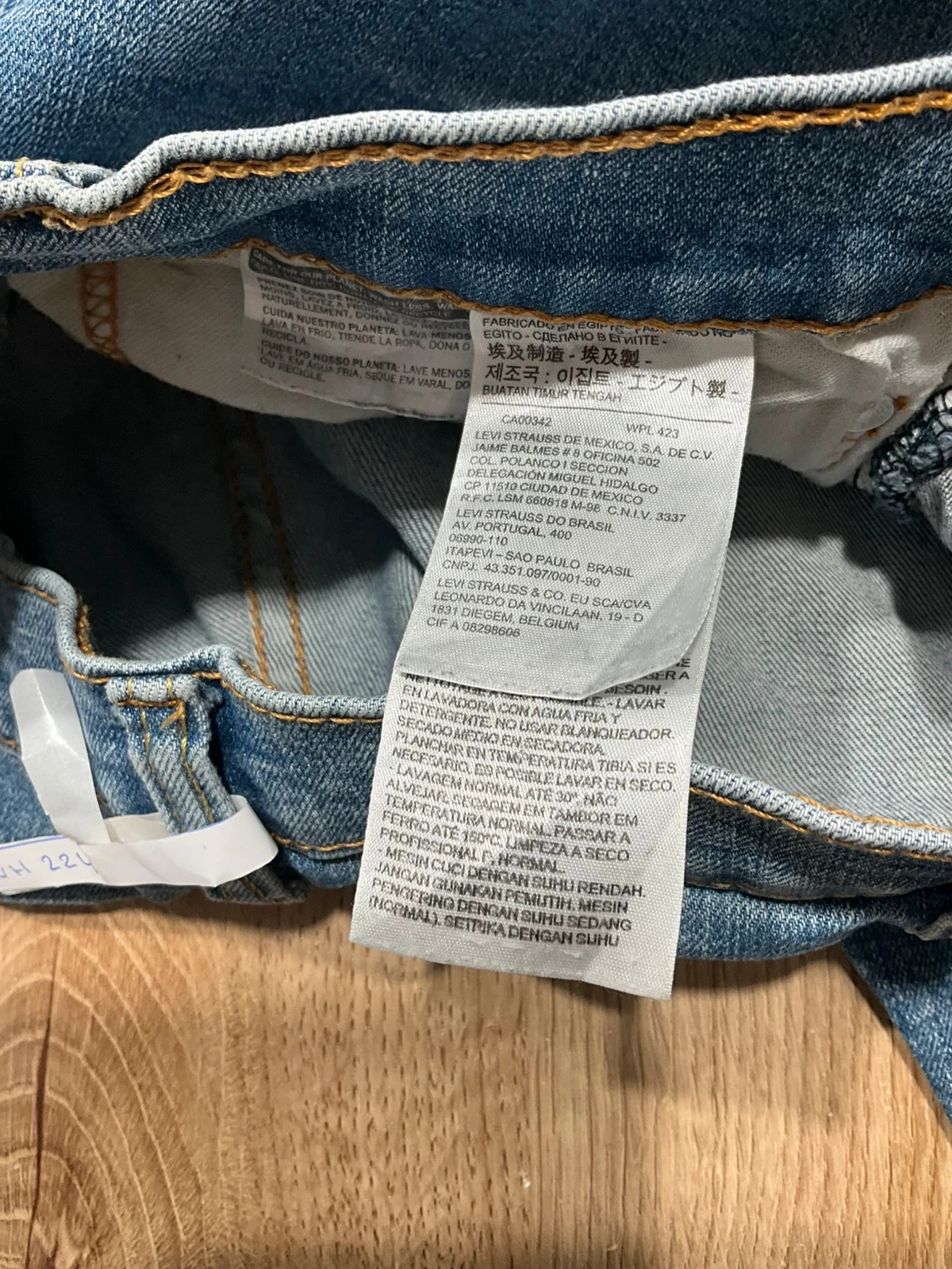 Jean Levi’s Homme Straight W38 L30 Vintage 99% Coton Bleu  Lvh 224 – photo 8